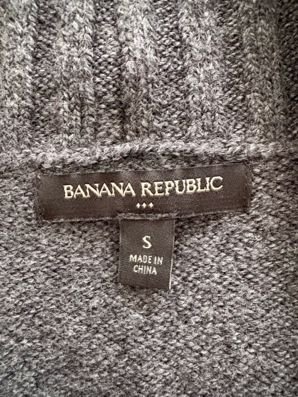 Banana Republic Charcoal Knit Sweater - Gray